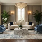 Rustic Textures RUS05 Beige Grey Rug