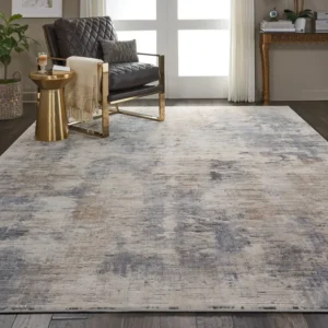 Rustic Textures RUS05 Beige Grey Rug