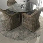 Rustic Textures RUS07 Grey Beige Rug