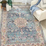 Vintage Kashan VKA01 Blue Rug