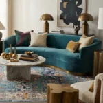 Vintage Kashan VKA01 Blue Rug