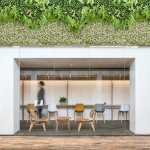 Pergola White Green Wall Panel