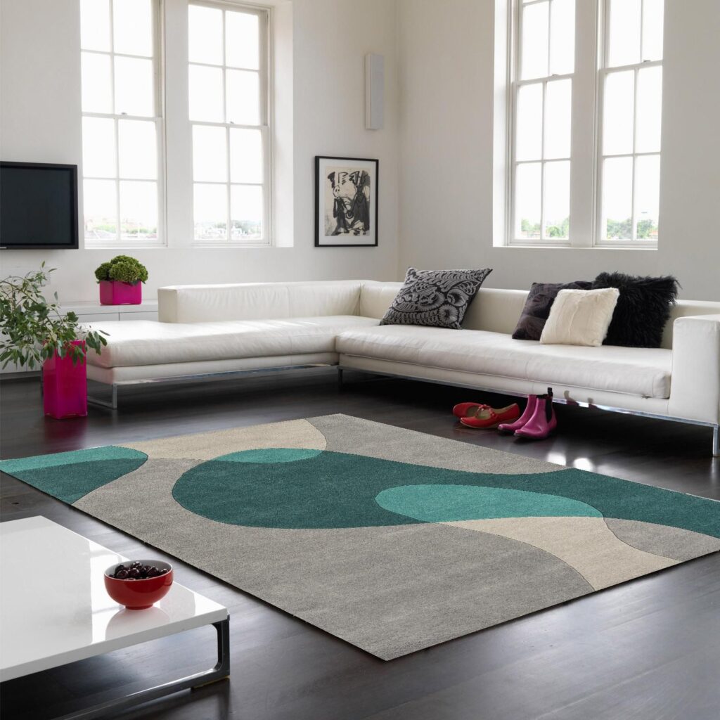 Arc Teal Carpet