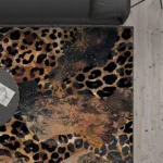 Caius Brown Animal Print Carpet
