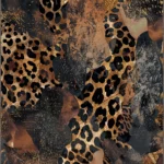 Caius Brown Animal Print Carpet