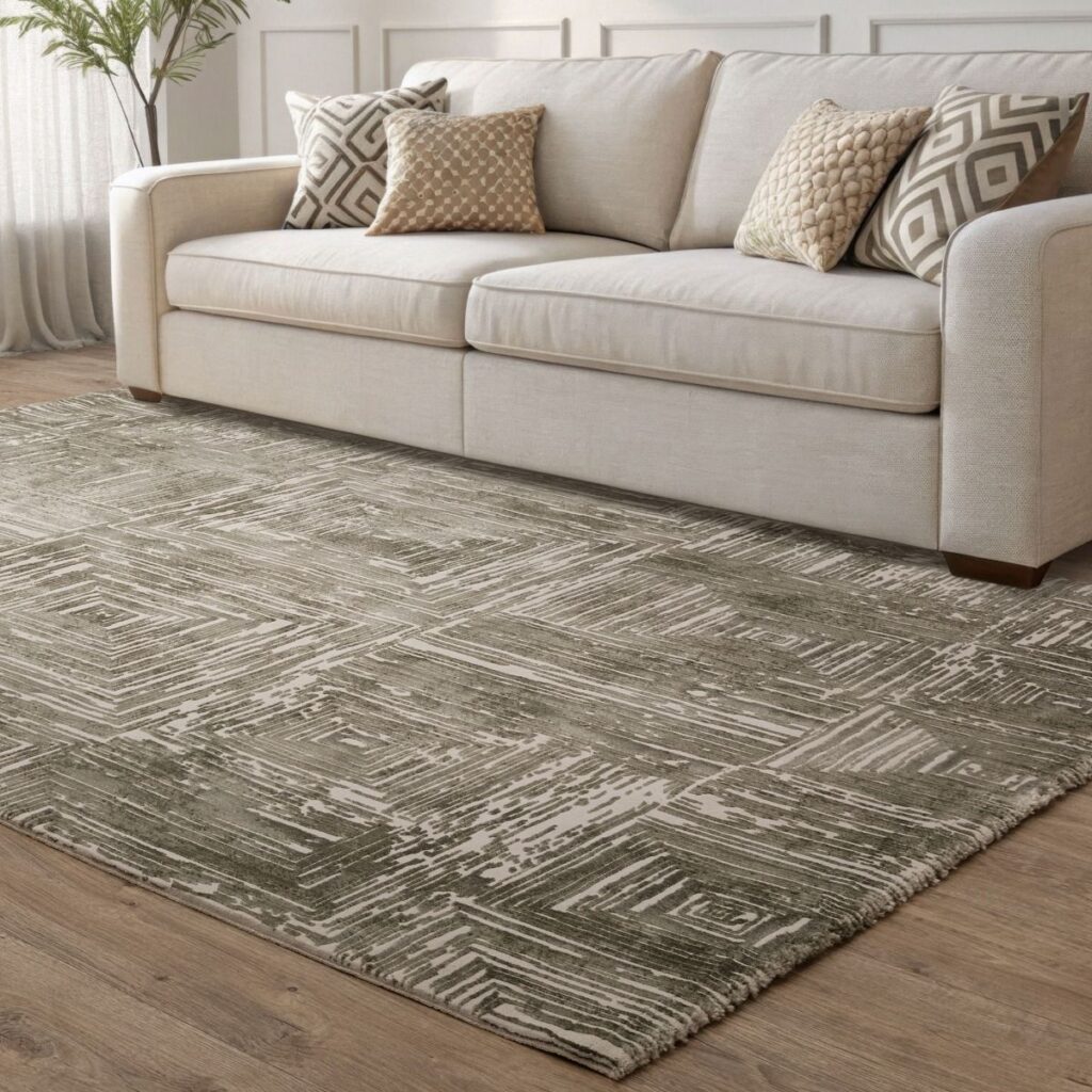 Kuza Portrait Khaki Carpet