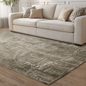 Kuza Portrait Khaki Carpet