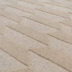 Mara Chevron Border Wool Carpet