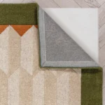 Mara Chevron Border Wool Carpet