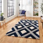Olympia GR224 Grey Navy Carpet