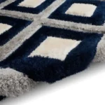 Olympia GR224 Grey Navy Carpet