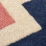 Retro Blocks Carved Wool Carpet