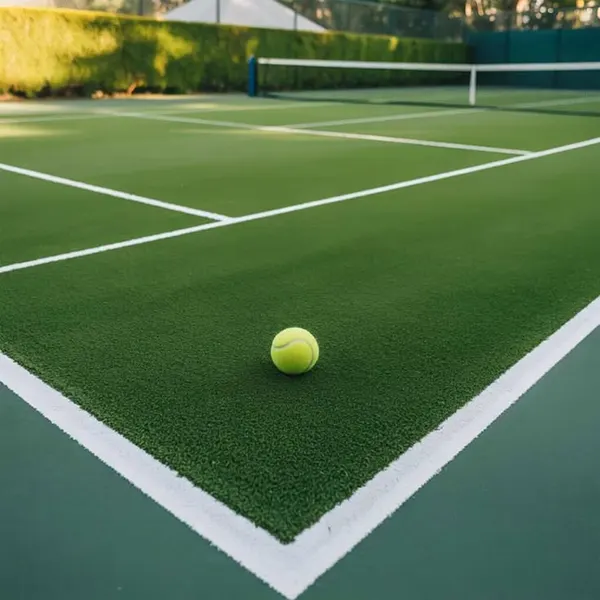 Tennis Artificial Grass close-up highlighting dense blades and durable sports flooring texture