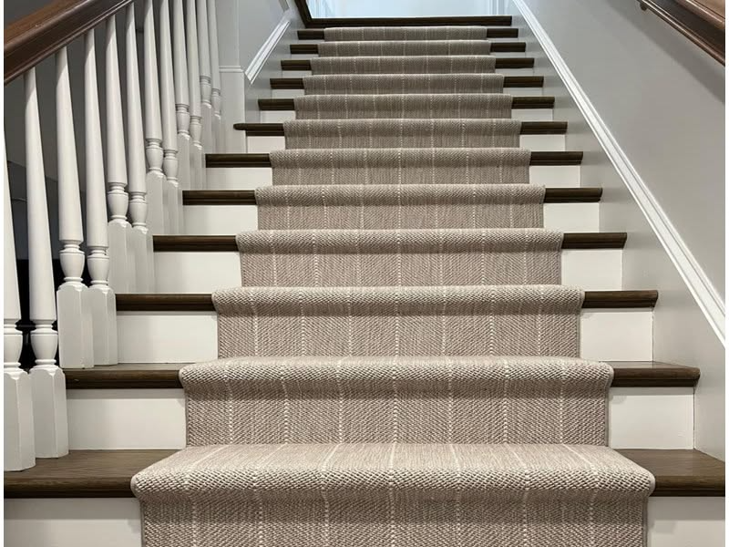 Beautiful Patterned Stair Carpet