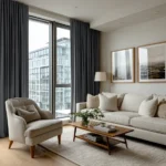 Dim Grey Linen Soundproof Curtains