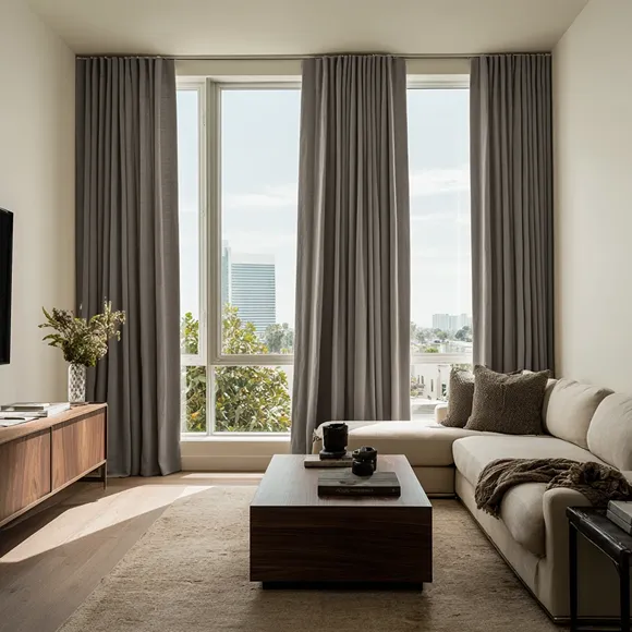 Natural Heavyweight Linen Soundproof Curtains
