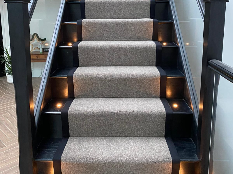 Stylish Staircase Carpet Flooring